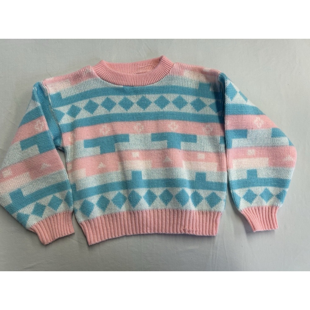 Vintage 90s Color Kids Sweater Size 4T